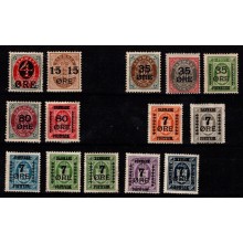 Danmark. Blandet lot med provisorier. Ustemplet.